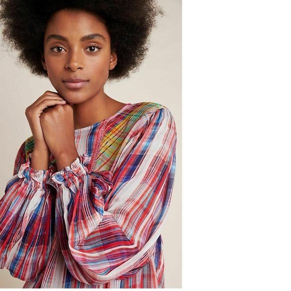 ⚡️🌧️ Sale 🌧️⚡️Anthropologie Miranda Peasant Blouse - S - Picture 3 of 6